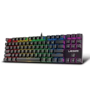 Teclado Mecânico Gamer RGB Lehmox LEY-2080 ABNT2 Switch RED