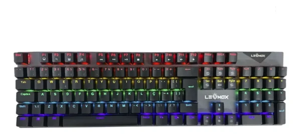 Teclado Gamer Mecânico Lehmox Ley-2081 Rgb Abnt2 Switch Blue